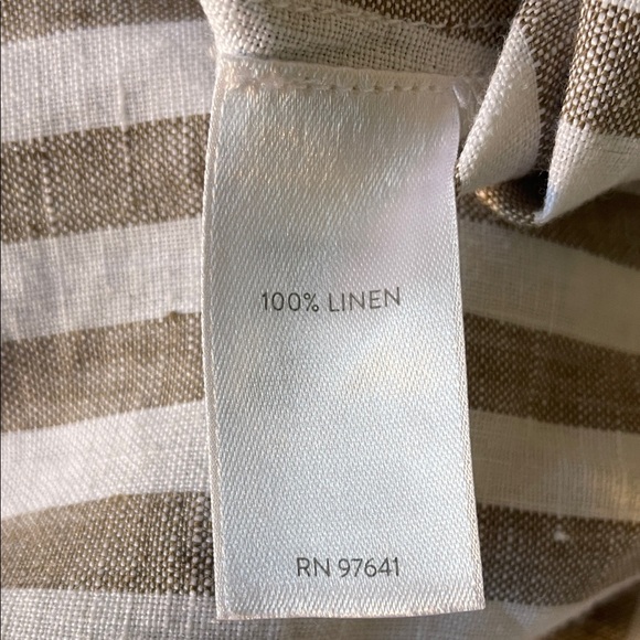 J. Jill Love Linen Striped 3/4 Sleeve Dress With Earrings - ALL NWT - Picture 8 of 16